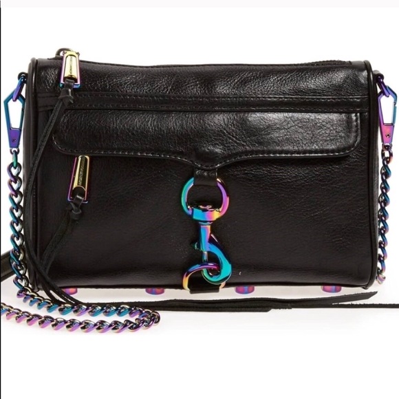 Rebecca Minkoff Handbags - Rebecca Minkoff Mini MAC Oil Slick Iridescent Crossbody Shoulder Bag Purse EUC